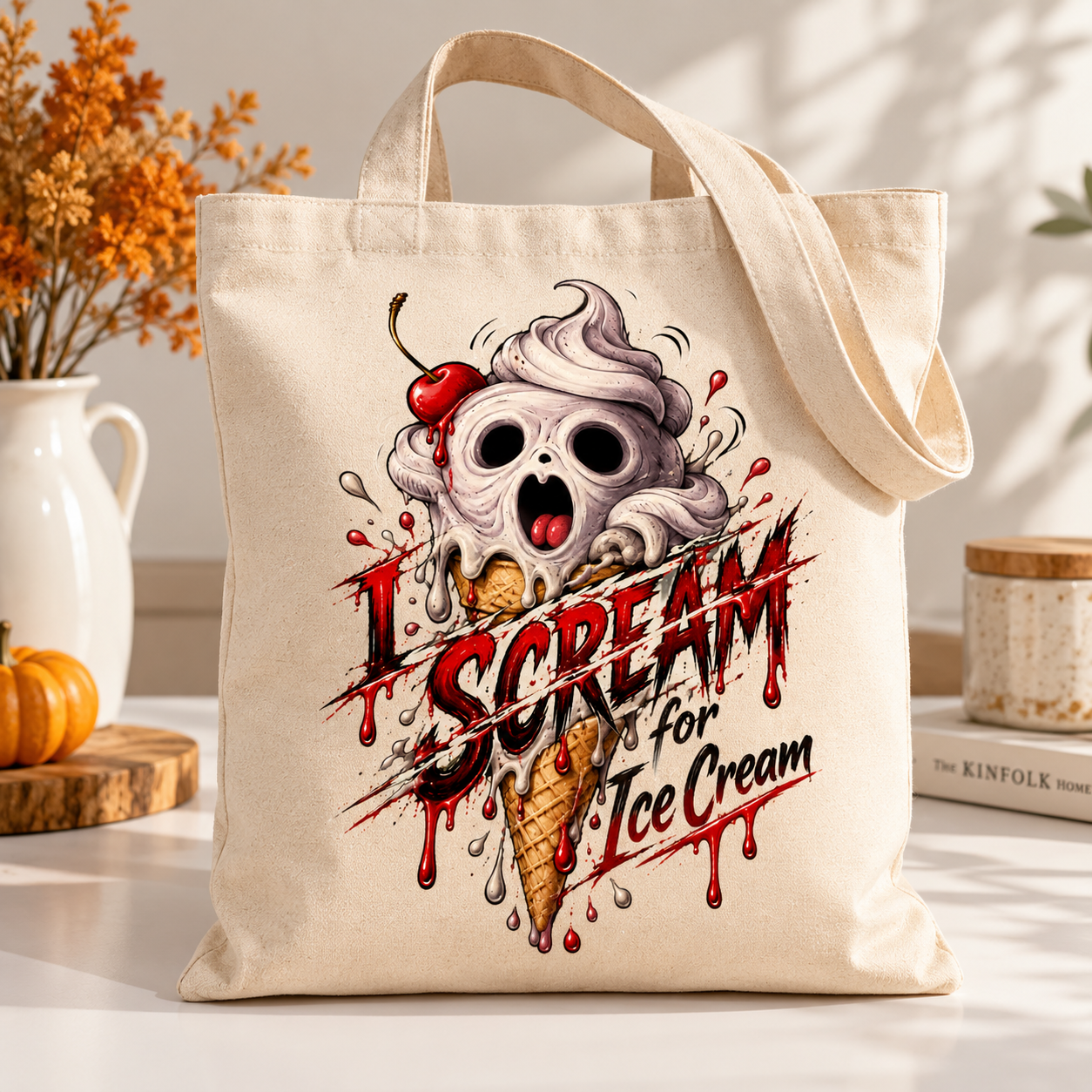 I Scream for Ice Cream PNG – Halloween Ghost Sublimation Design - Image 5