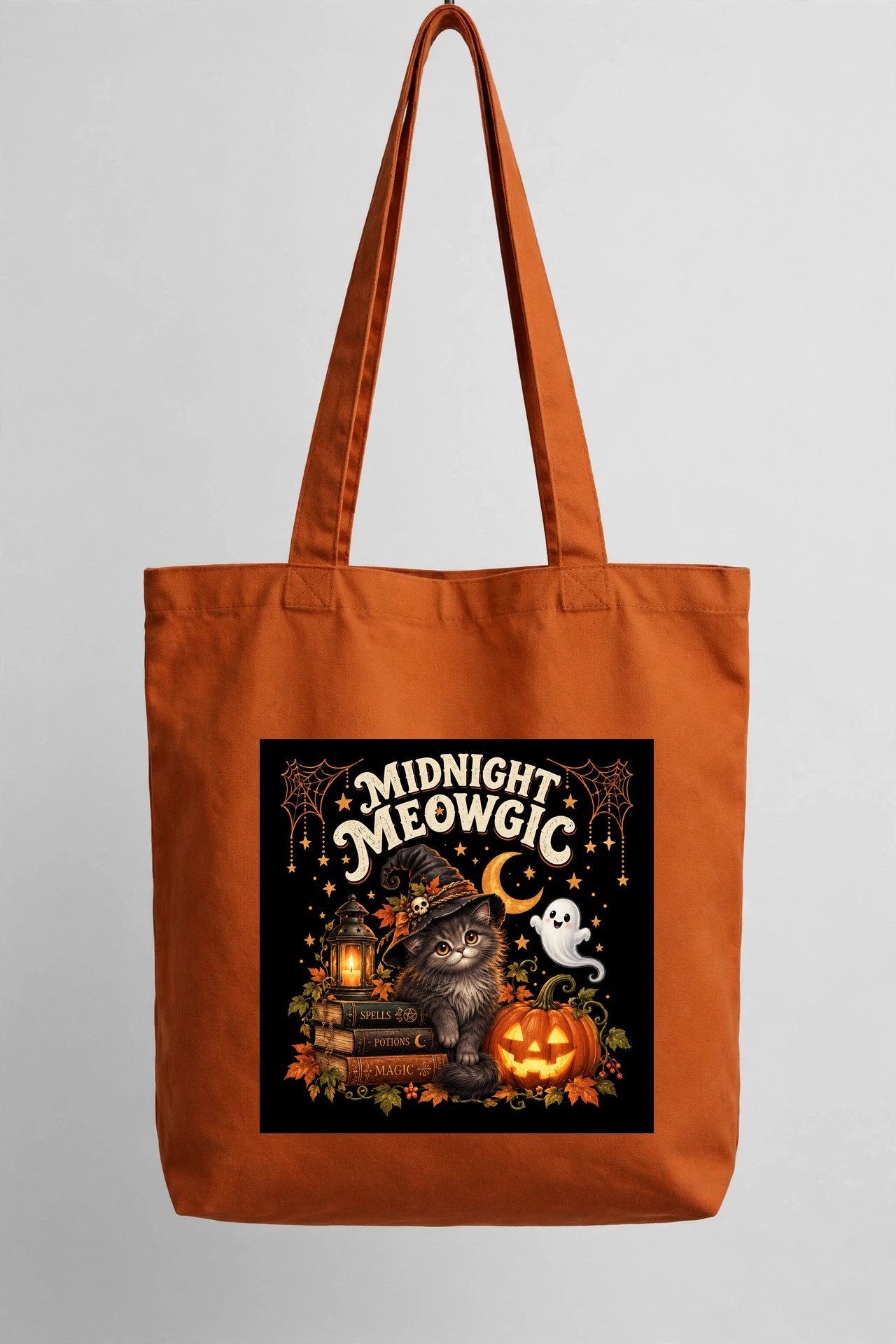 Midnight Meowgic Halloween Cat PNG – Witch Cat Sublimation Design - Image 4
